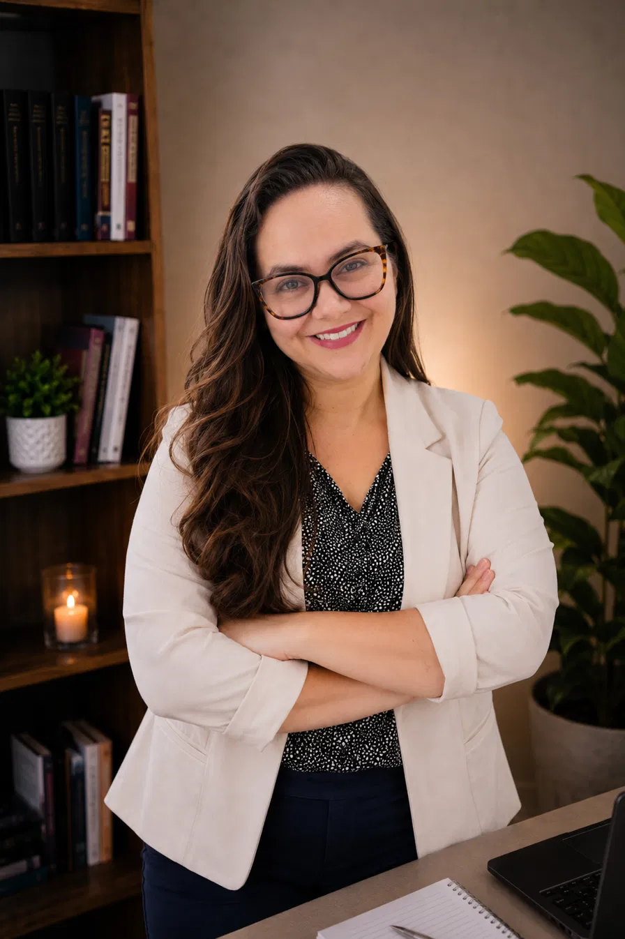 Eliscarla Bragança Barbosa Mota, psicóloga clínica, sorrindo